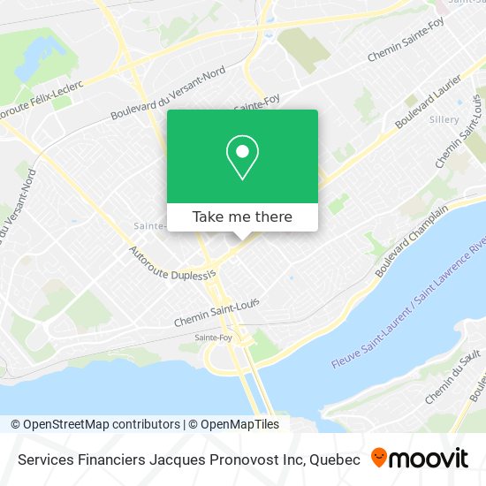 Services Financiers Jacques Pronovost Inc map