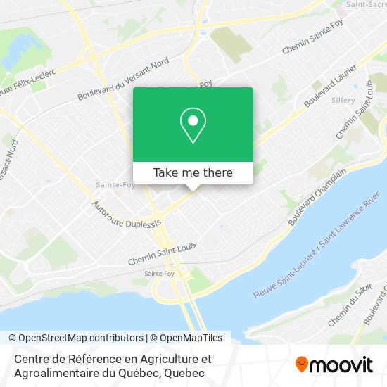 Centre de Référence en Agriculture et Agroalimentaire du Québec map