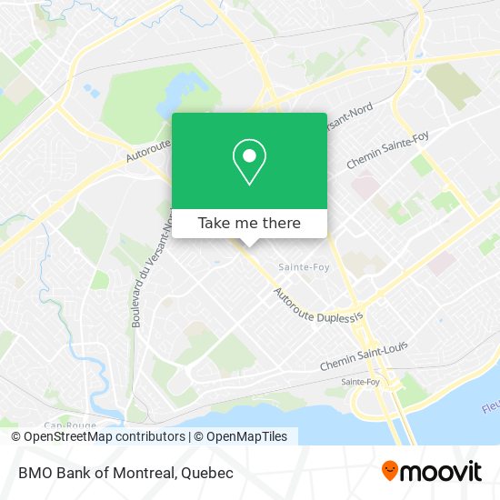 BMO Bank of Montreal map