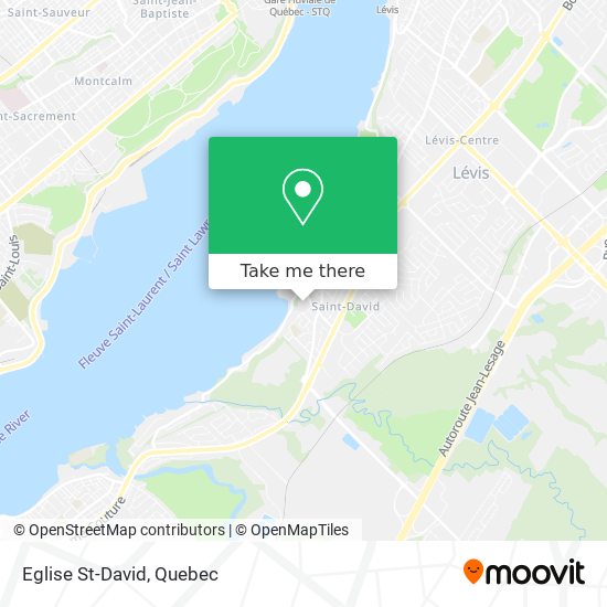 Eglise St-David map