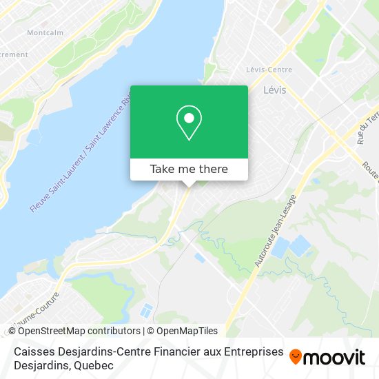 Caisses Desjardins-Centre Financier aux Entreprises Desjardins map