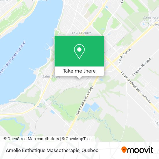 Amelie Esthetique Massotherapie map