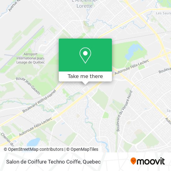 Salon de Coiffure Techno Coiffe map