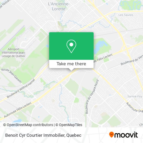 Benoit Cyr Courtier Immobilier map