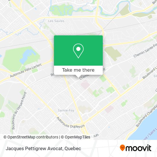 Jacques Pettigrew Avocat map