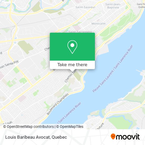 Louis Baribeau Avocat map