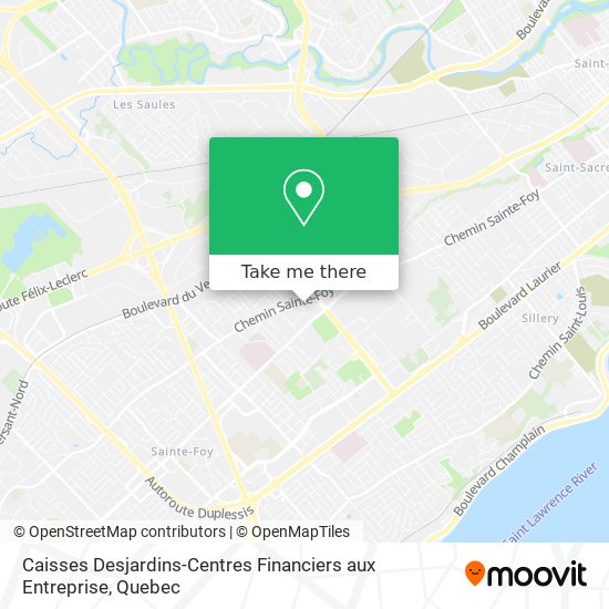 Caisses Desjardins-Centres Financiers aux Entreprise map