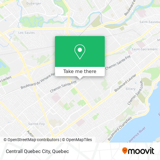 Centrall Quebec City map