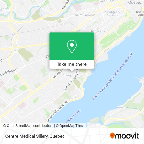 Centre Medical Sillery map