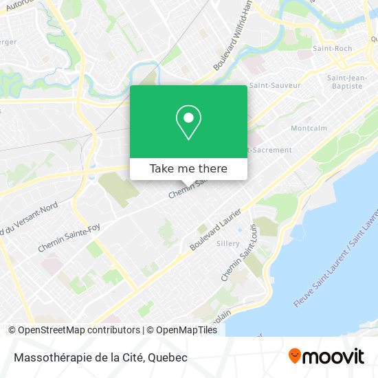 Massothérapie de la Cité map