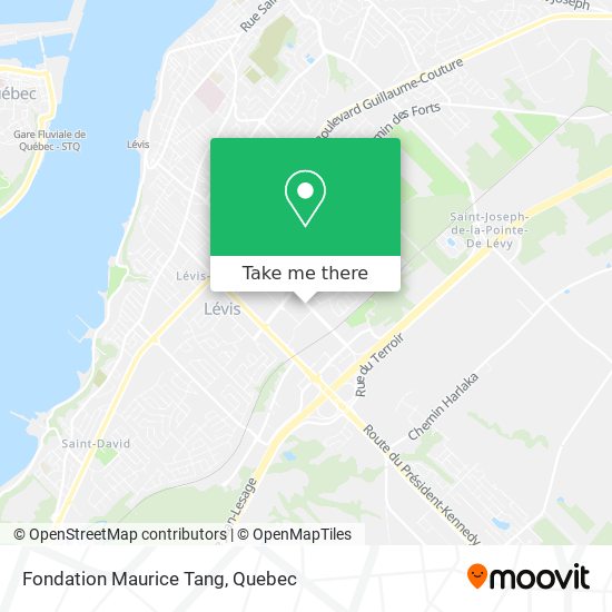 Fondation Maurice Tang map