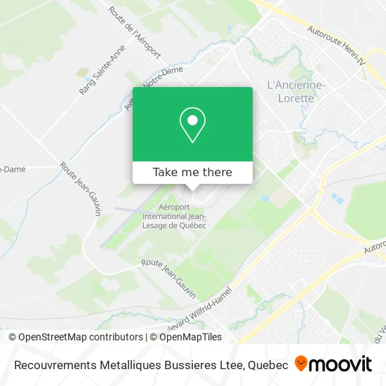 Recouvrements Metalliques Bussieres Ltee map