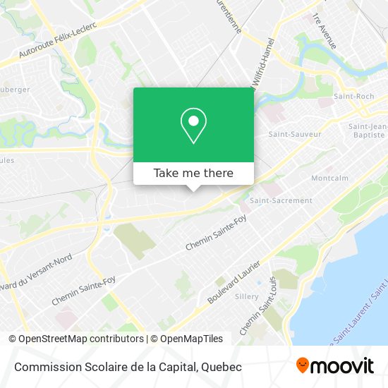 Commission Scolaire de la Capital map