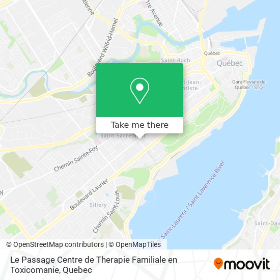 Le Passage Centre de Therapie Familiale en Toxicomanie map