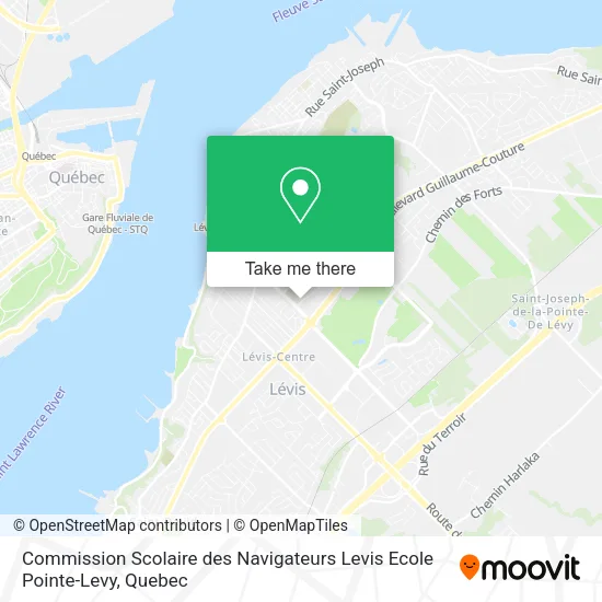 Commission Scolaire des Navigateurs Levis Ecole Pointe-Levy map