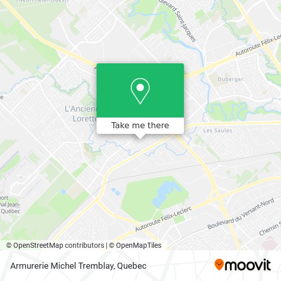 Armurerie Michel Tremblay map