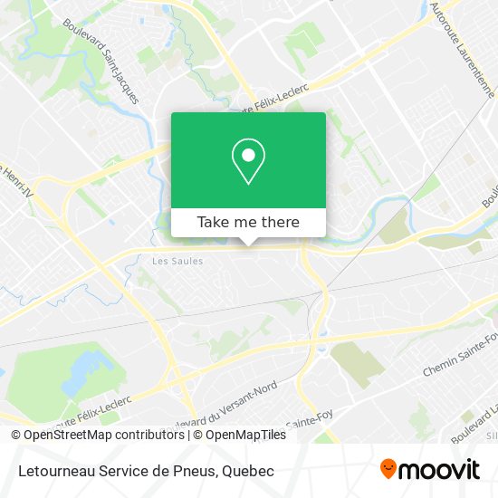 Letourneau Service de Pneus map