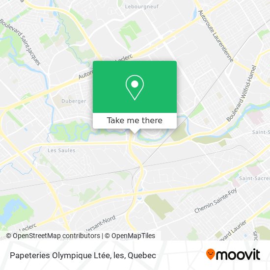 Papeteries Olympique Ltée, les map