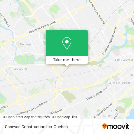 Canevas Construction Inc map