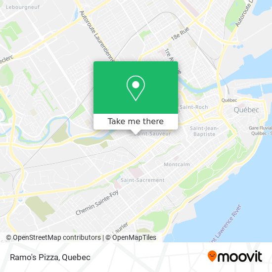 Ramo's Pizza map