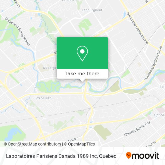 Laboratoires Parisiens Canada 1989 Inc map