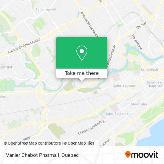 Vanier Chabot Pharma I map