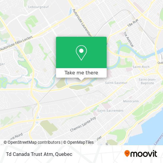 Td Canada Trust Atm map