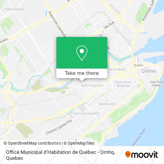 Office Municipal d'Habitation de Québec - Omhq map