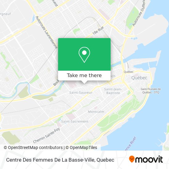 Centre Des Femmes De La Basse-Ville map