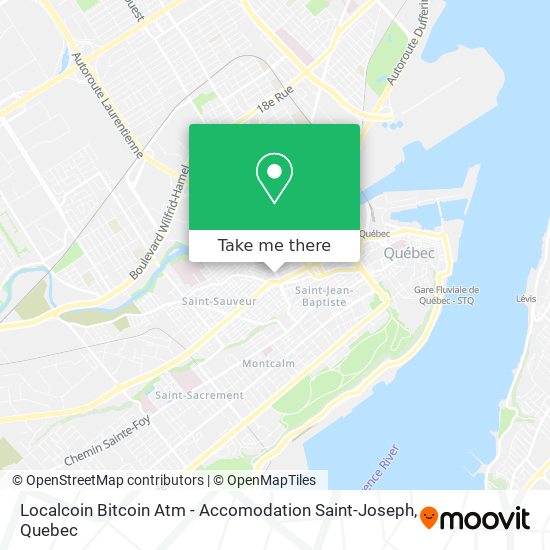 Localcoin Bitcoin Atm - Accomodation Saint-Joseph map