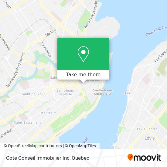 Cote Conseil Immobilier Inc map