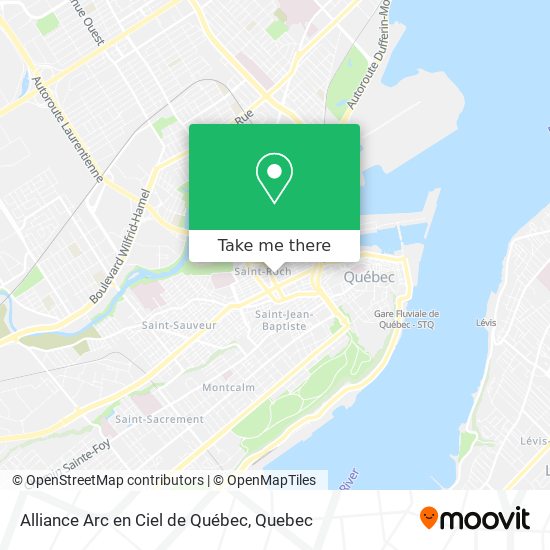 Alliance Arc en Ciel de Québec map
