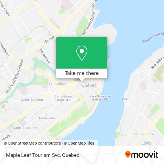 Maple Leaf Tourism Svc map