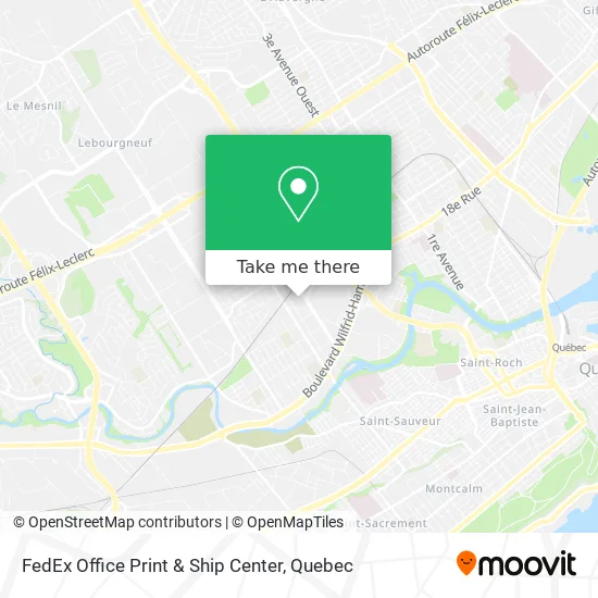 FedEx Office Print & Ship Center map