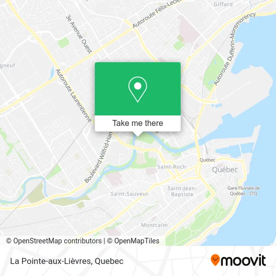 La Pointe-aux-Lièvres map