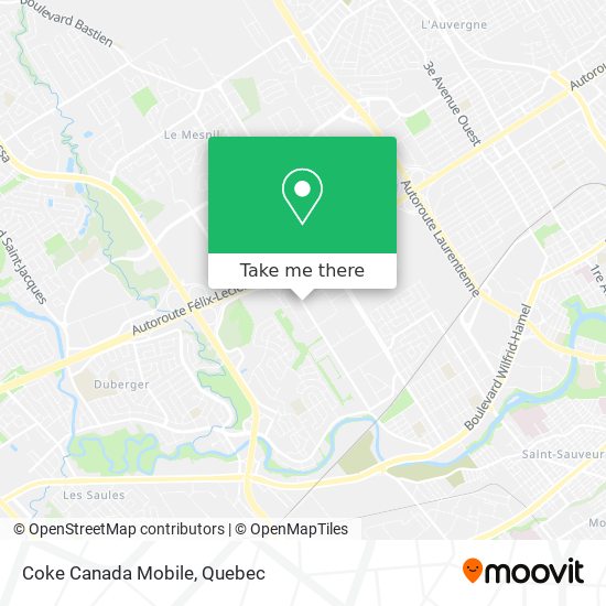 Coke Canada Mobile map