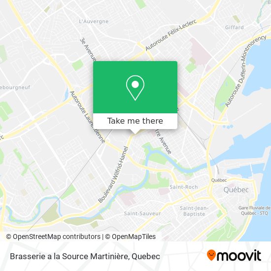 Brasserie a la Source Martinière map