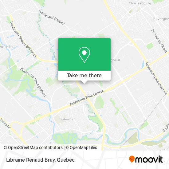 Librairie Renaud Bray map