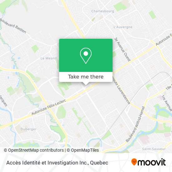 Accès Identité et Investigation Inc. map