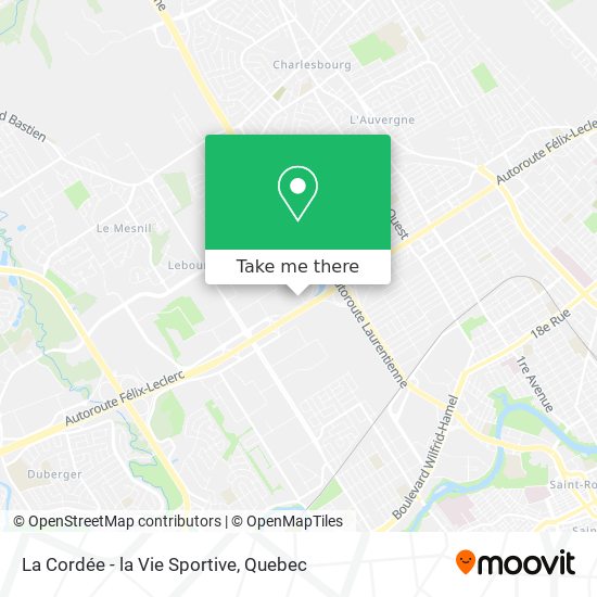 La Cordée - la Vie Sportive map