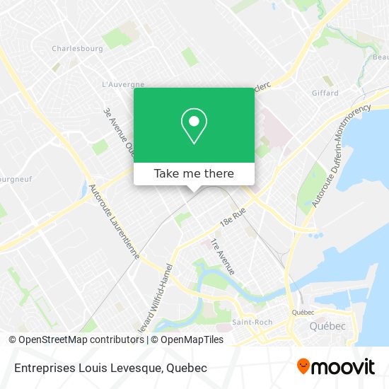 Entreprises Louis Levesque map