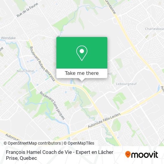 François Hamel Coach de Vie - Expert en Lâcher Prise map