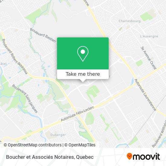 Boucher et Associés Notaires map