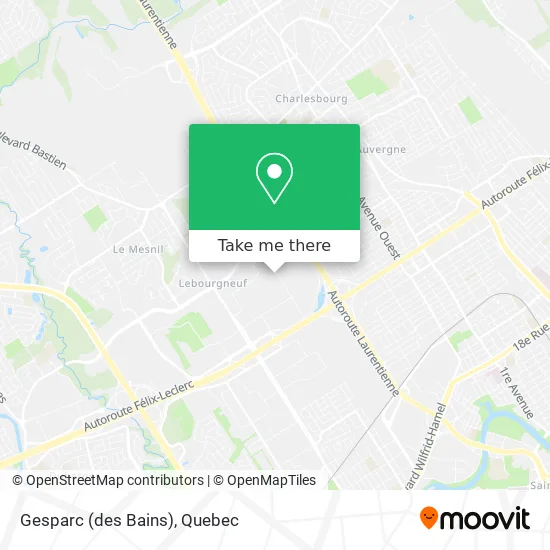 Gesparc (des Bains) map