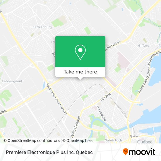 Premiere Electronique Plus Inc map