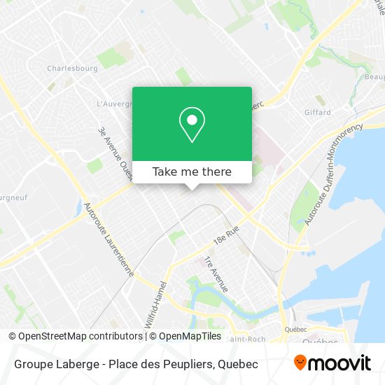 Groupe Laberge - Place des Peupliers map