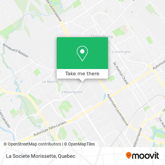 La Societe Morissette map