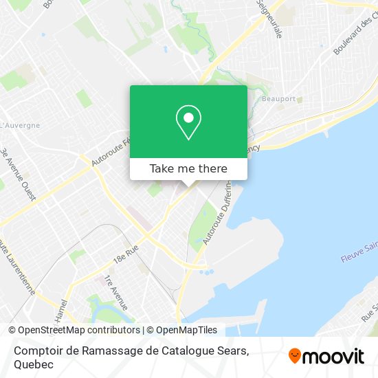 Comptoir de Ramassage de Catalogue Sears map