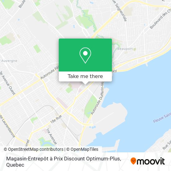 Magasin-Entrepôt à Prix Discount Optimum-Plus map