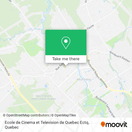 Ecole de Cinema et Television de Quebec Ectq map